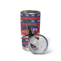 Personalized Ayiti Jwaye Nwel Tumbler Cup Haiti Merry Christmas - Wonder Print Shop