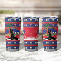 Personalized Ayiti Jwaye Nwel Tumbler Cup Haiti Merry Christmas - Wonder Print Shop