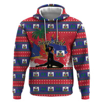 Personalized Ayiti Jwaye Nwel Zip Hoodie Haiti Merry Christmas - Wonder Print Shop
