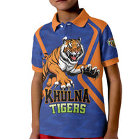 Custom Khulna Cricket Tigers Kid Polo Shirt Ready to Roar - Wonder Print Shop