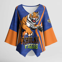 Custom Khulna Cricket Tigers Kimono Sleeve Blouse Ready to Roar - Wonder Print Shop