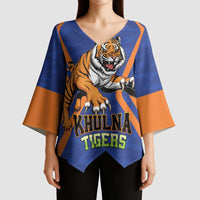 Custom Khulna Cricket Tigers Kimono Sleeve Blouse Ready to Roar - Wonder Print Shop
