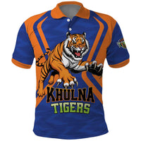 Custom Khulna Cricket Tigers Polo Shirt Ready to Roar - Wonder Print Shop