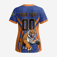 Custom Khulna Cricket Tigers Scrub Top Ready to Roar - Wonder Print Shop