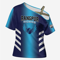 Custom Rangpur Cricket Riders Cross Shoulder Shirt Joyer Lorai - Wonder Print Shop