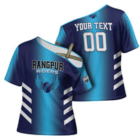 Custom Rangpur Cricket Riders Cross Shoulder Shirt Joyer Lorai - Wonder Print Shop