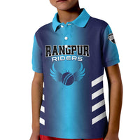 Custom Rangpur Cricket Riders Kid Polo Shirt Joyer Lorai - Wonder Print Shop