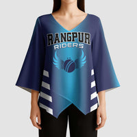 Custom Rangpur Cricket Riders Kimono Sleeve Blouse Joyer Lorai - Wonder Print Shop