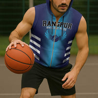 Custom Rangpur Cricket Riders Sleeveless Zip Hoodie Joyer Lorai - Wonder Print Shop