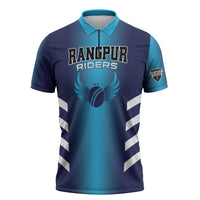 Custom Rangpur Cricket Riders Zipper Polo Shirt Joyer Lorai - Wonder Print Shop