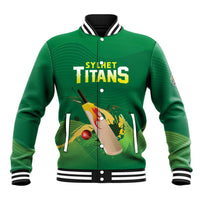 Custom Sylhet Cricket Titans Baseball Jacket Rise Of Titans - Wonder Print Shop