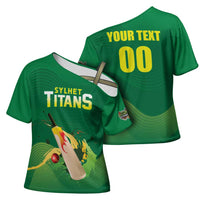 Custom Sylhet Cricket Titans Cross Shoulder Shirt Rise Of Titans - Wonder Print Shop