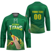 Custom Sylhet Cricket Titans Hockey Jersey Rise Of Titans - Wonder Print Shop