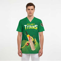 Custom Sylhet Cricket Titans Scrub Top Rise Of Titans - Wonder Print Shop