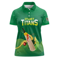 Custom Sylhet Cricket Titans Women Polo Shirt Rise Of Titans - Wonder Print Shop