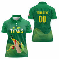 Custom Sylhet Cricket Titans Women Polo Shirt Rise Of Titans - Wonder Print Shop