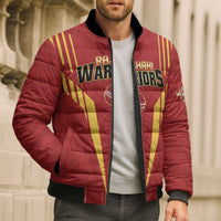 Custom Rajshahi Cricket Warriors Bomber Puffer Jacket Keep Shining - Wonder Print Shop