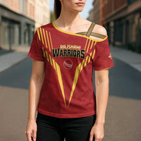 Custom Rajshahi Cricket Warriors Cross Shoulder Shirt Keep Shining - Wonder Print Shop
