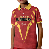 Custom Rajshahi Cricket Warriors Kid Polo Shirt Keep Shining - Wonder Print Shop
