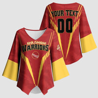 Custom Rajshahi Cricket Warriors Kimono Sleeve Blouse Keep Shining - Wonder Print Shop