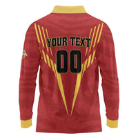 Custom Rajshahi Cricket Warriors Long Sleeve Polo Shirt Keep Shining - Wonder Print Shop