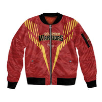 Custom Rajshahi Cricket Warriors Sleeve Zip Bomber Jacket Keep Shining - Wonder Print Shop