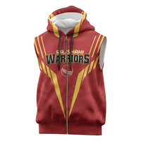 Custom Rajshahi Cricket Warriors Sleeveless Zip Hoodie Keep Shining - Wonder Print Shop