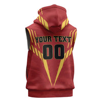 Custom Rajshahi Cricket Warriors Sleeveless Zip Hoodie Keep Shining - Wonder Print Shop