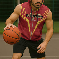 Custom Rajshahi Cricket Warriors Sleeveless Zip Hoodie Keep Shining - Wonder Print Shop