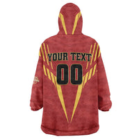 Custom Rajshahi Cricket Warriors Wearable Blanket Hoodie Keep Shining - Wonder Print Shop