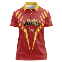 Custom Rajshahi Cricket Warriors Women Polo Shirt Keep Shining - Wonder Print Shop