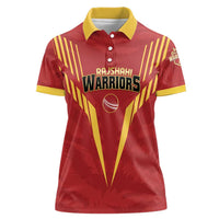 Custom Rajshahi Cricket Warriors Women Polo Shirt Keep Shining - Wonder Print Shop