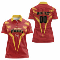 Custom Rajshahi Cricket Warriors Women Polo Shirt Keep Shining - Wonder Print Shop