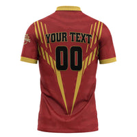 Custom Rajshahi Cricket Warriors Zipper Polo Shirt Keep Shining - Wonder Print Shop