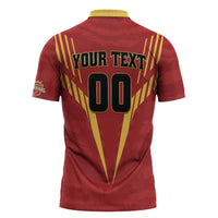 Custom Rajshahi Cricket Warriors Zipper Polo Shirt Keep Shining - Wonder Print Shop