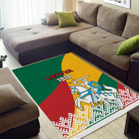 Lithuania Independence Day Personalized Area Rug Lietuva Vytis 106th Anniversary - Wonder Print Shop