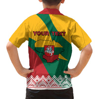Lithuania Independence Day Personalized Kid Hawaiian Shirt Lietuva Vytis 106th Anniversary - Wonder Print Shop