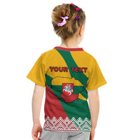 Lithuania Independence Day Personalized Kid T Shirt Lietuva Vytis 106th Anniversary - Wonder Print Shop