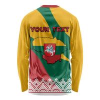 Lithuania Independence Day Personalized Long Sleeve Shirt Lietuva Vytis 106th Anniversary - Wonder Print Shop