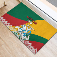Lithuania Independence Day Personalized Rubber Doormat Lietuva Vytis 106th Anniversary - Wonder Print Shop