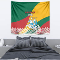 Lithuania Independence Day Personalized Tapestry Lietuva Vytis 106th Anniversary - Wonder Print Shop