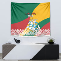 Lithuania Independence Day Personalized Tapestry Lietuva Vytis 106th Anniversary - Wonder Print Shop