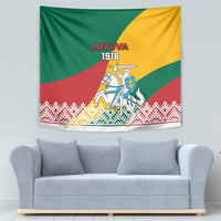 Lithuania Independence Day Personalized Tapestry Lietuva Vytis 106th Anniversary - Wonder Print Shop