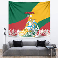 Lithuania Independence Day Personalized Tapestry Lietuva Vytis 106th Anniversary - Wonder Print Shop