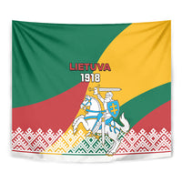 Lithuania Independence Day Personalized Tapestry Lietuva Vytis 106th Anniversary - Wonder Print Shop