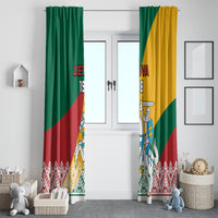 Lithuania Independence Day Personalized Window Curtain Lietuva Vytis 106th Anniversary - Wonder Print Shop