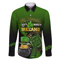 Leprechaun Hat Gold Coins St Patricks Day Personalized Family Matching Puletasi and Hawaiian Shirt With Irish Celtic Shamrock - Wonder Print Shop