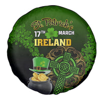 Leprechaun Hat Gold Coins St Patricks Day Personalized Spare Tire Cover With Irish Celtic Shamrock - Wonder Print Shop