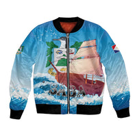 Personalized Saba Bomber Jacket Sailboat Remis Velisque - Wonder Print Shop