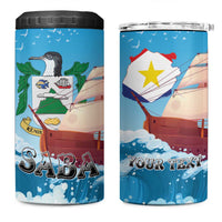 Personalized Saba 4 in 1 Can Cooler Tumbler Sailboat Remis Velisque - Wonder Print Shop
